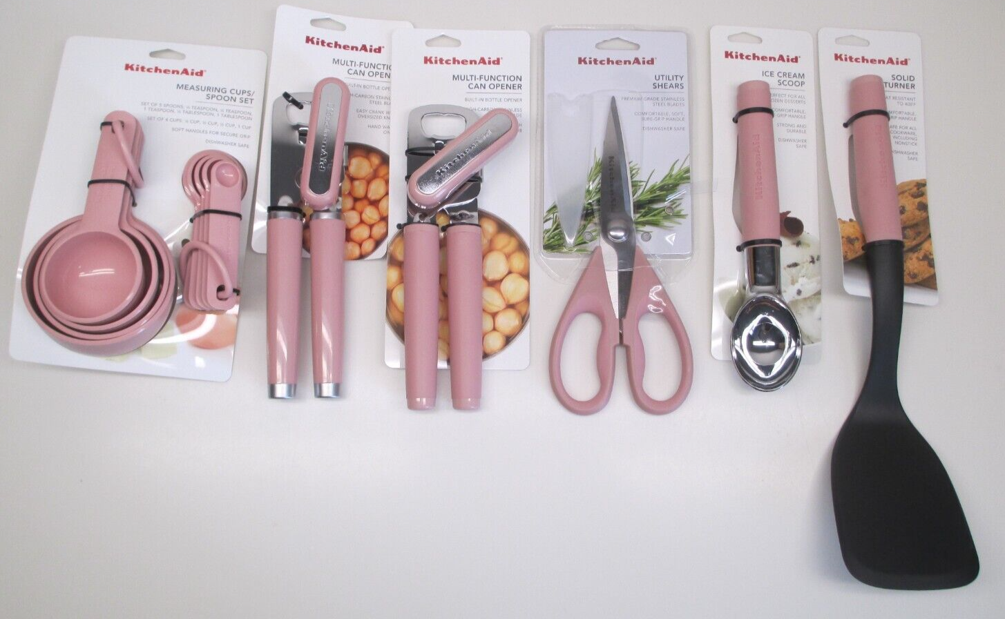 kitchenaid pink utensils set